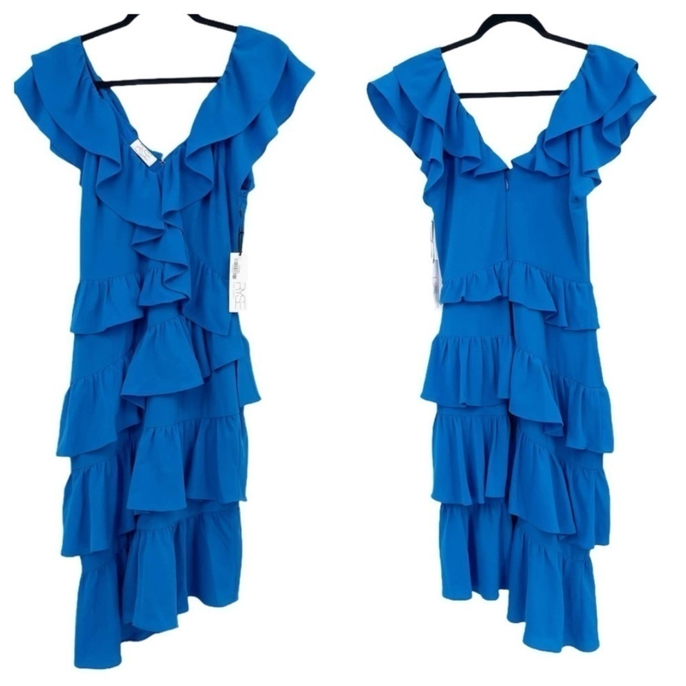RYSE the Label Ruffle Tiered Salsa Double V Dress